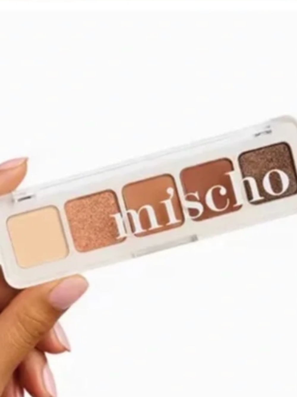 Mischo Beauty Mini Eyeshadow Palette 01 Pressed Powder Sand Tan Stone Worth NIB